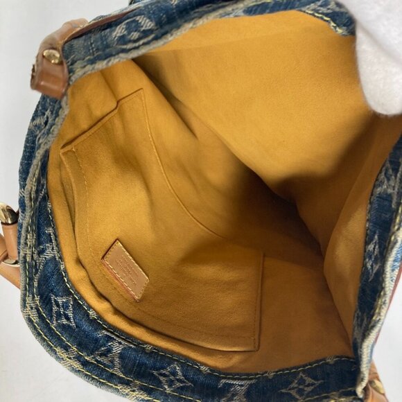 LOUIS VUITTON M95018 MonogramDenim Flat-Shopper Tote Bag shoulder bag - Picture 10 of 15
